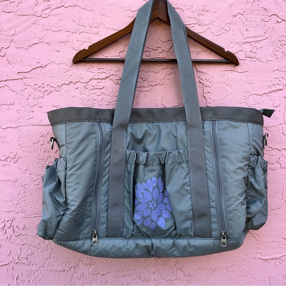 Garnet Hill Soft Sided Yoga Bag Travel Bag Gray